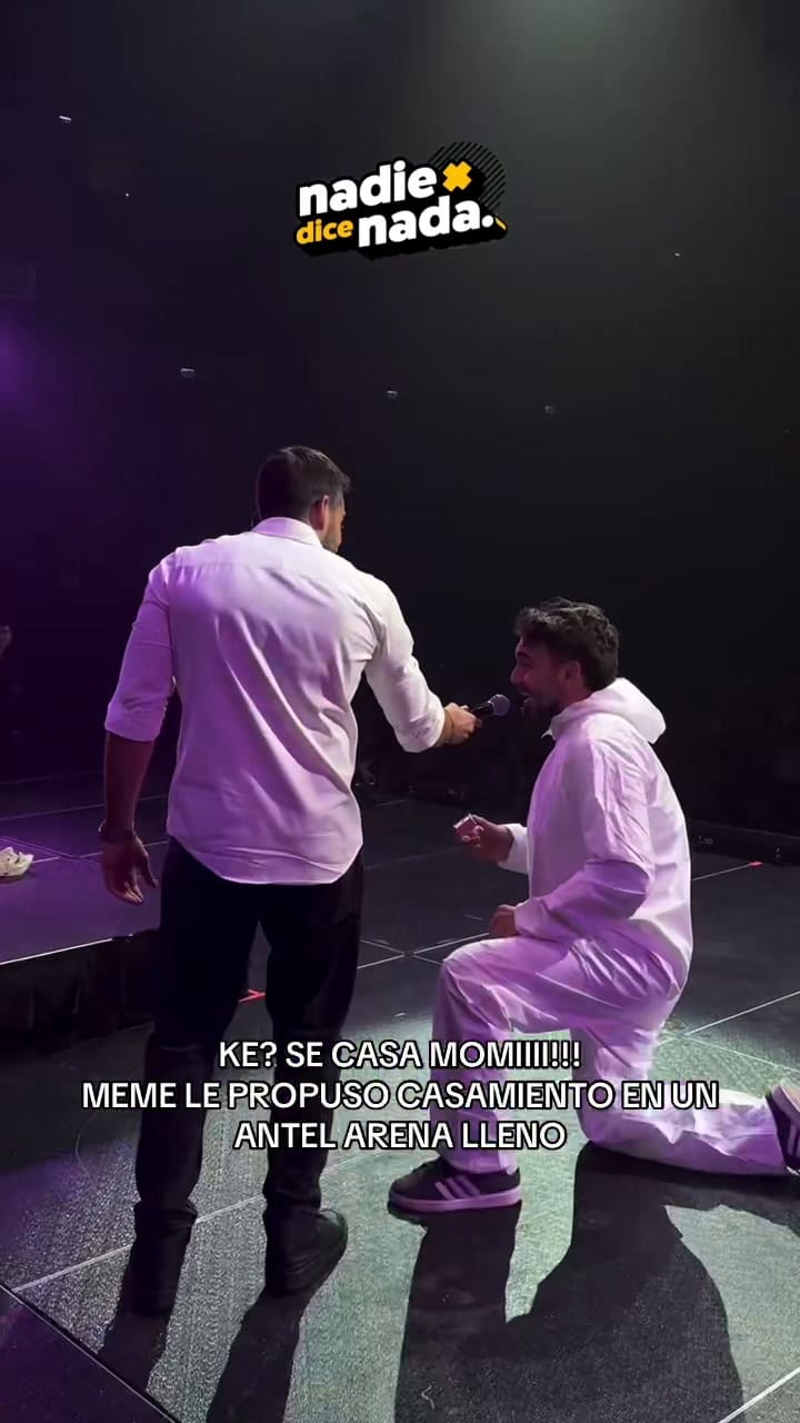 Momi Giardina fue sorprendida por su novio, quien le pidió casamiento en vivo