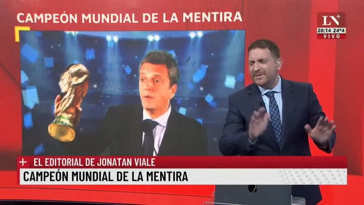 Campeón mundial de la mentira. El editorial de Jonatan Viale.