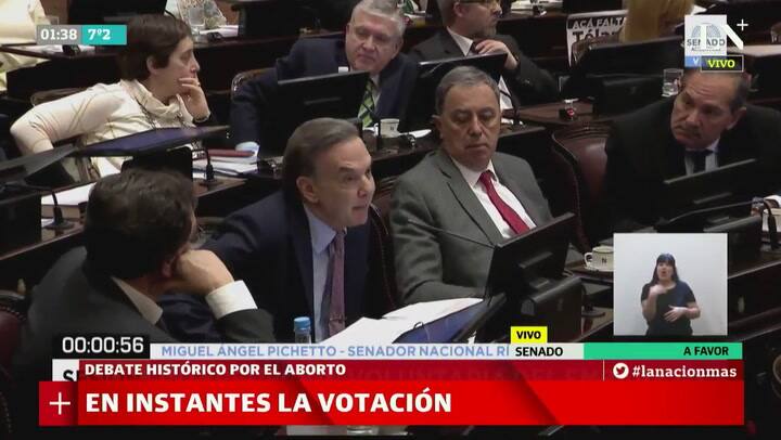 Miguel Ángel Pichetto, sobre el aborto: 'Este tema se nos pasó'