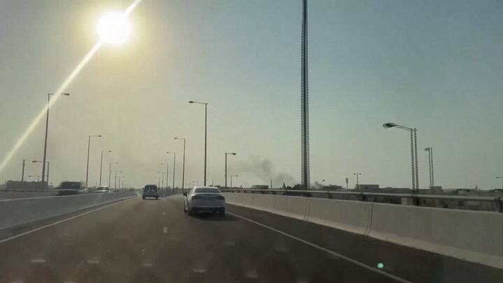 Humo sobre Doha después del ataque