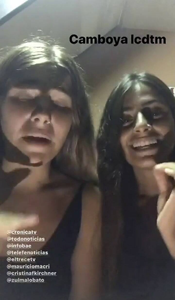 Dos argentinas quedaron varadas en Camboya tras un robo - Fuente: Instagram