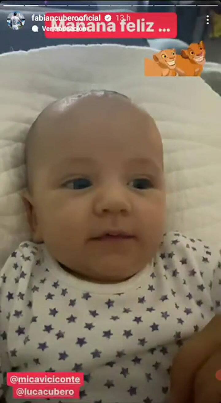 Fabián Cubero mostró su rutina matutina con Luca Cubero