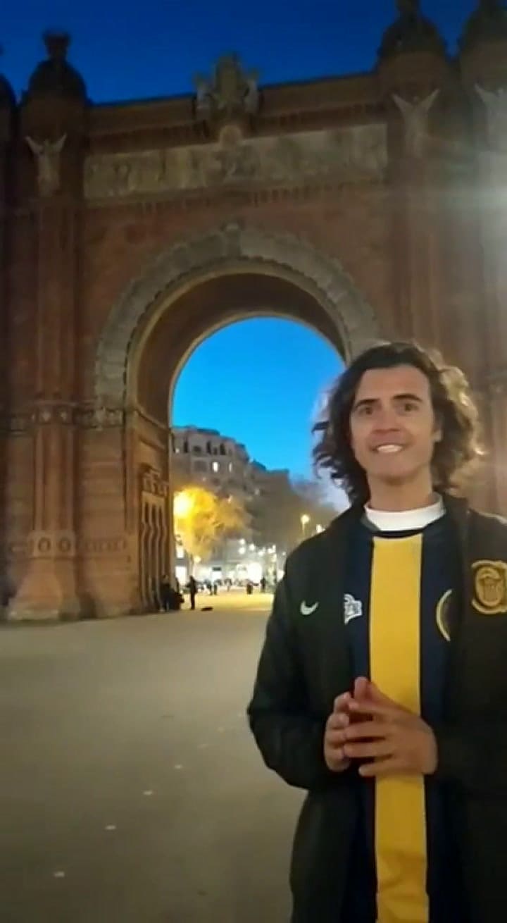 La palomita de Poy (sin él) en Barcelona