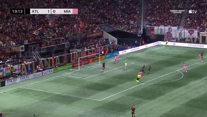 Así fue el gol del empate de Messi ante Atlanta United