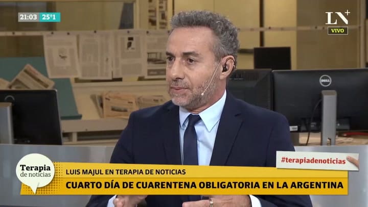 Lo peor está por venir', volvió Luis Majul a la televisión argentina