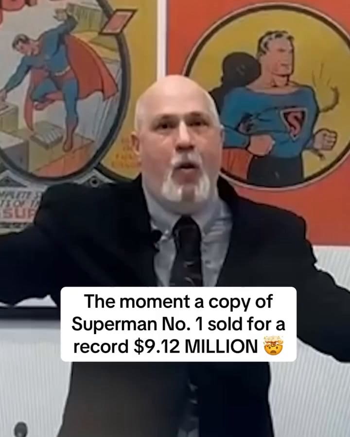 La millonaria suma por la que se vendió un raro cómic de Superman hallado por tres hermanos en la casa de su madre