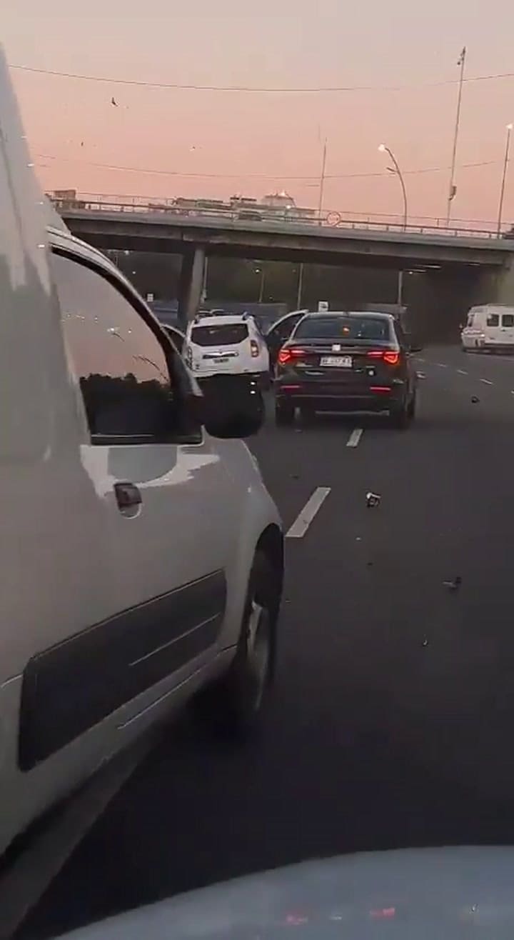 Imprudencia vial en la General Paz