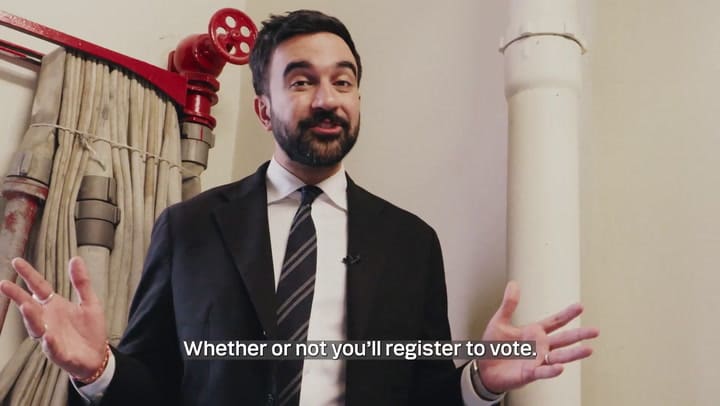 Mamdani convocó a los ciudadanos a registrarse para las elecciones