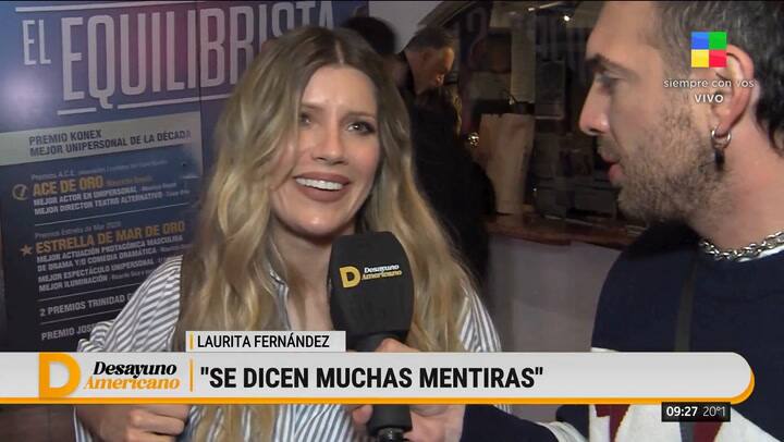 Qué dijo Laurita Fernández sobre su relación con Claudio “Peluca” Brusca
