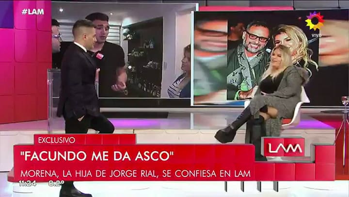 La pregunta esperada por los medios: 'A Facundo lo manteníamos mi papá y yo'. Fuente: Twitter