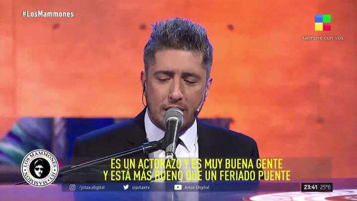 Pablo Echarri fue invitado en Los Mammones - Fuente: América TV