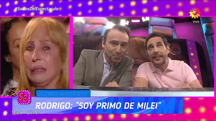 Rodrigo Lussich admitio que es primo de Javier Milei