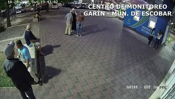 La llegada del sospechoso al hospital