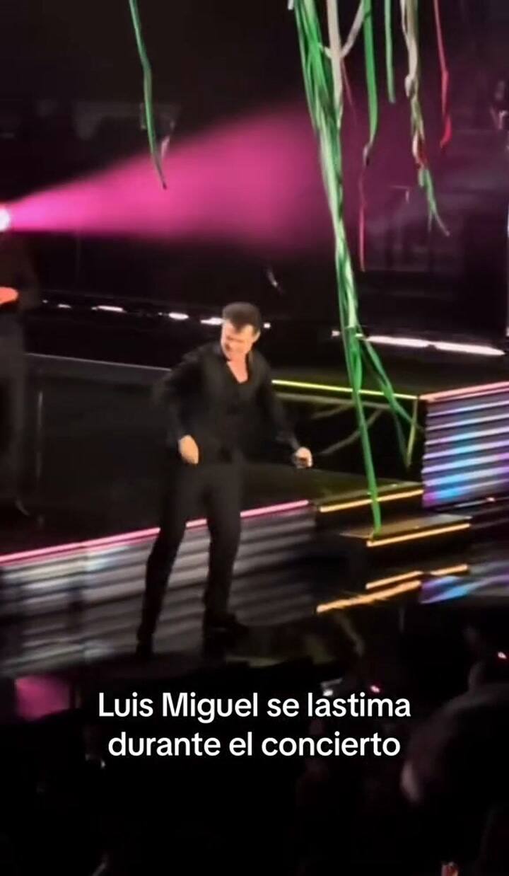 Luis Miguel sufrió un fuerte dolor en pleno show