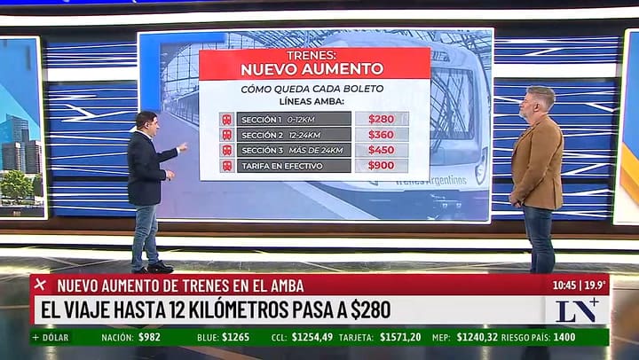 Nuevo aumento de trenes