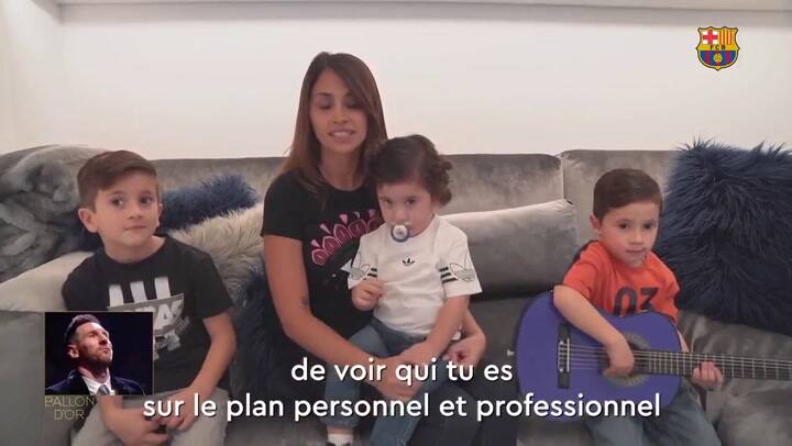 El mensaje de la familia de Messi - Fuente: Twitter