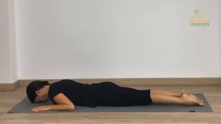 Ejercicio De Pilates Mat Preparación Al Swan, Al Cisne
