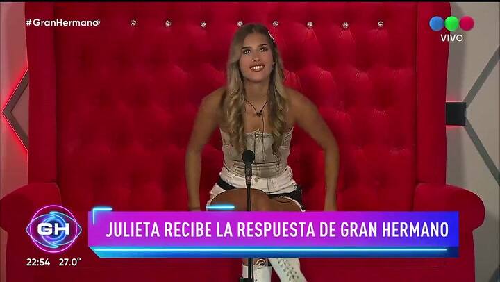 El desafío que deberá hacer Julieta