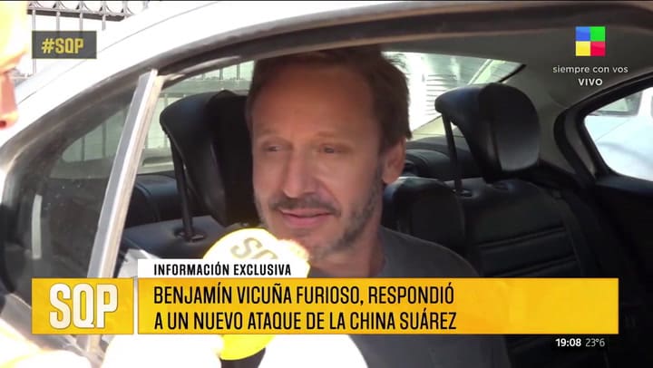 Benjamin Vicuña responded to China Suarez's statements about their past as a couple