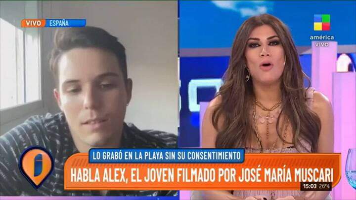 Habló Alex, el joven filmado por Muscari