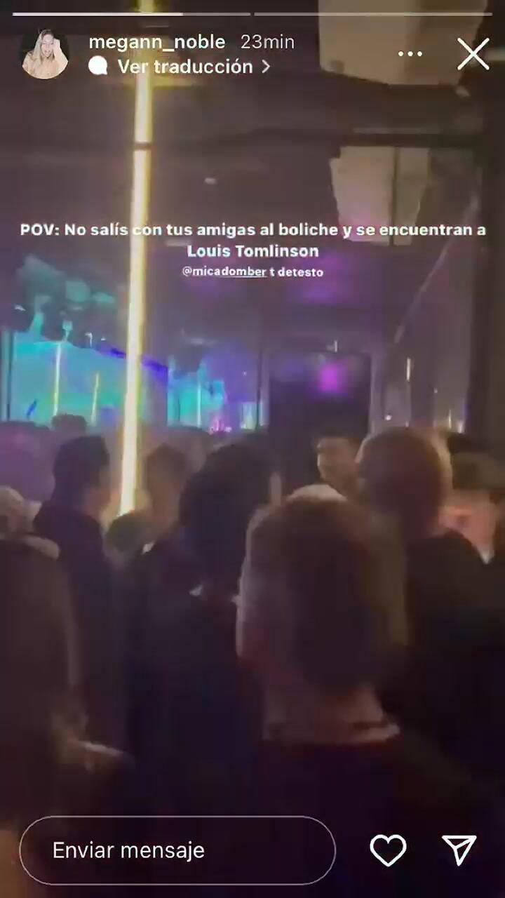 El exOne Direction Louis Tomlinson en un boliche de Buenos Aires