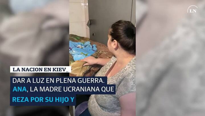 Dar a luz en plena guerra. Ana, la madre de Ucrania que reza por sus hijos y esposo