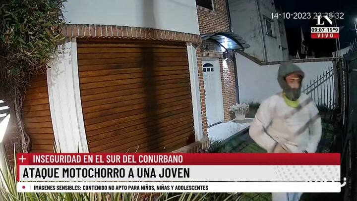 Ataque Motochorro A Una Joven; Inseguridad En El Sur Del Conurbano