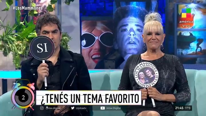 Valeria Lynch y Mariano Martínez respondieron 'Las 21 a las 21' en Los Mammones