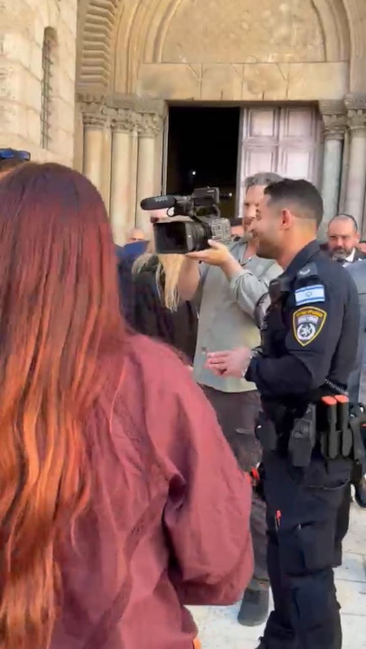 Milei visitó el Santo Sepulcro y se fue en silencio