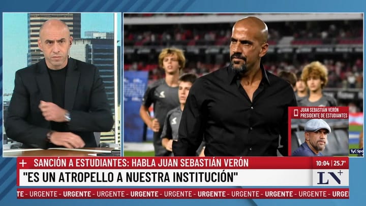 Veron questioned the seriousness of the referee and warned against the management of power in Argentine football