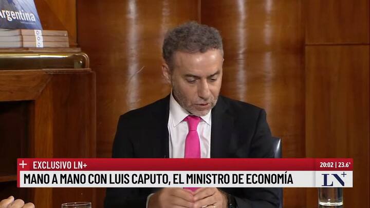 Mano a mano con Luis Caputo, el ministro de Economía; primera parte