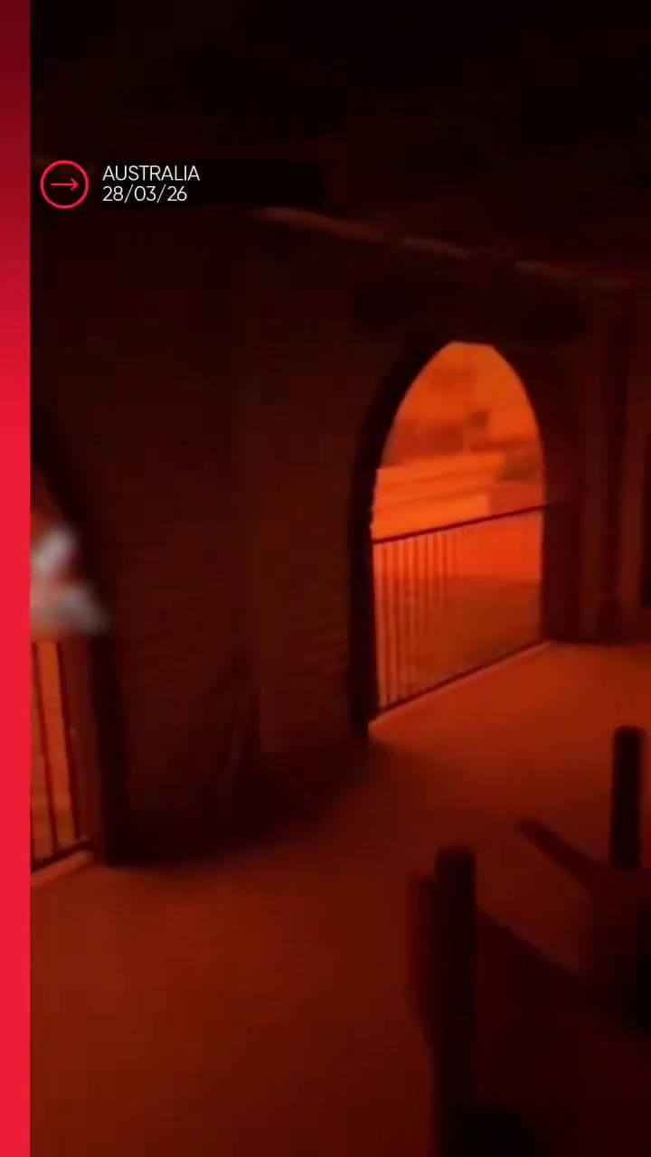 Escenas “apocalípticas”: el cielo se volvió rojo en Australia por un fenómeno poco usual