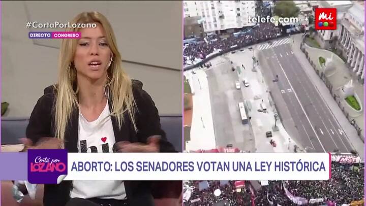 Verónica Lozano y Nicole Neumann se cruzaron por la legalización del aborto Fuente: YouTube