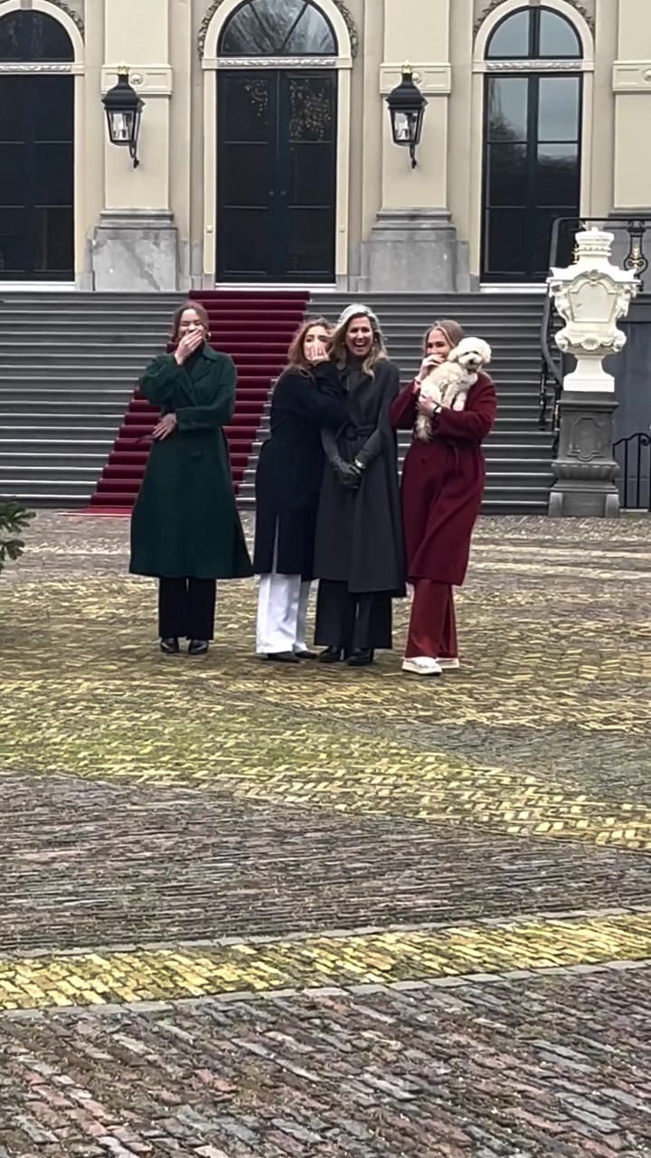 El divertido momento que vivieron la reina Máxima y sus hijas