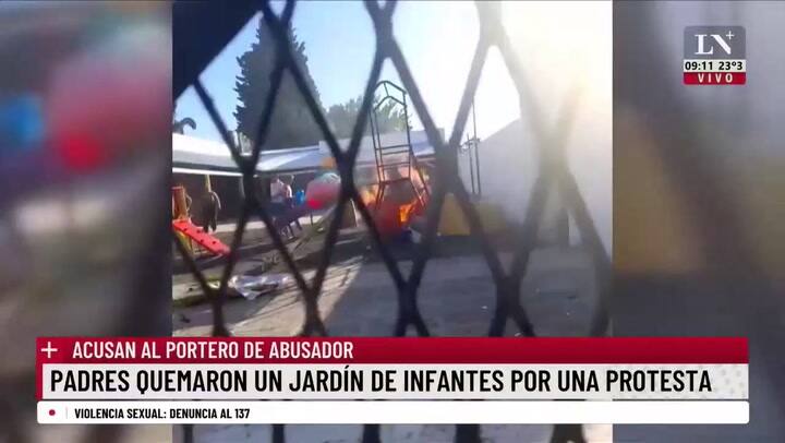 La Matanza: padres quemaron un jardín de Isidro Casanova porque acusan al portero de abusos