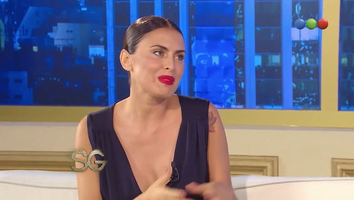 Silvina Luna durante una entrevista con Susana Giménez en 2014