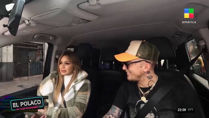 Karina y el Polaco saludaron a su hija