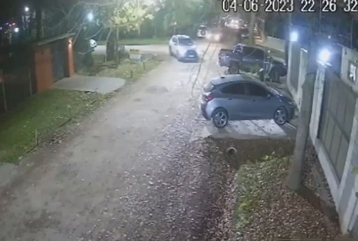 El momento del secuestro en Parque Leloir