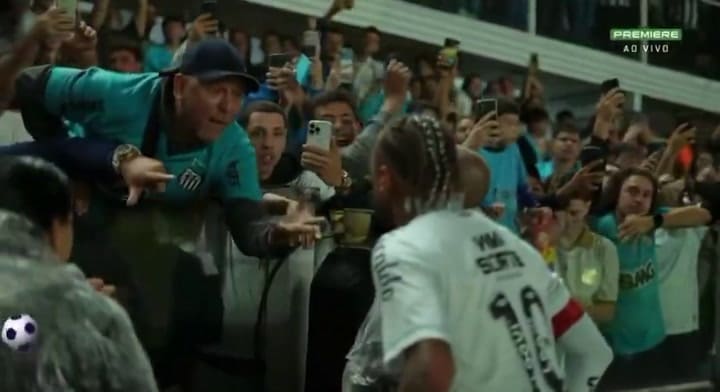 La pelea cara a cara entre Neymar y un hincha