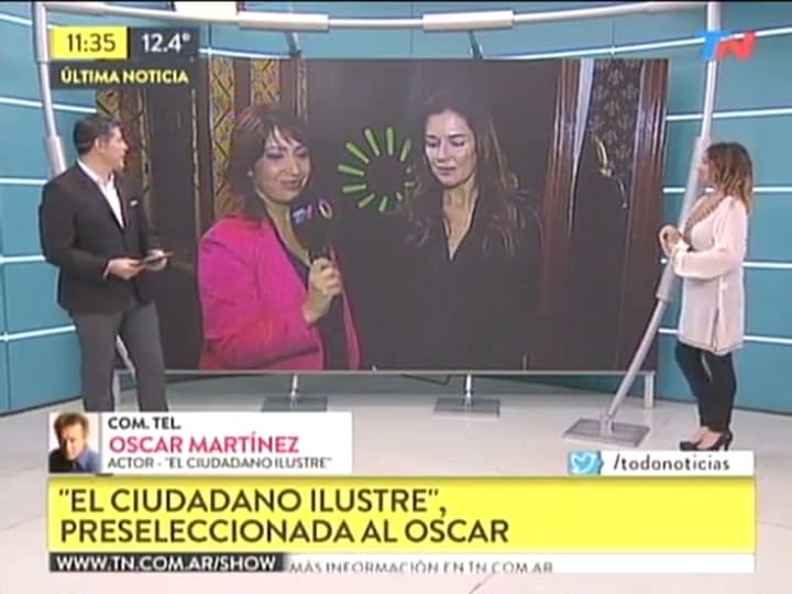 Oscar Martinez y Andrea Frigerio sobre la preselección de El ciudadano ilustre para los premios Osca