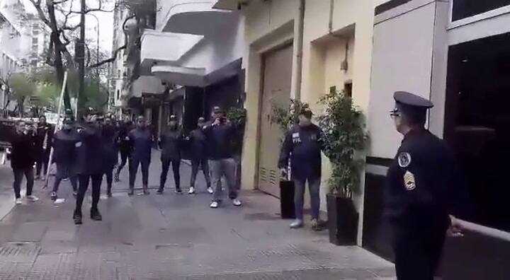 Así era trasladado Copetti desde Drogas Peligrosas hacia Comodoro Py