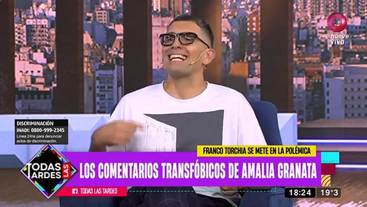 El descargo de Franco Torchia tras los dichos de Amalia Granata sobre la comunidad trans