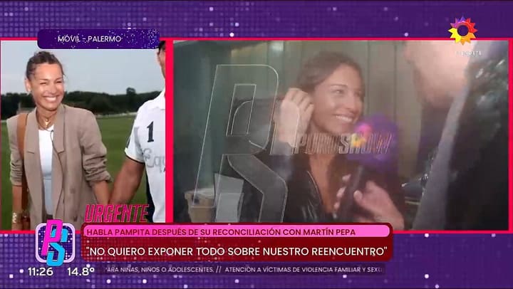 Pampita rompió el silencio y habló por primera vez de su reconciliación con Martin Pepa: "Nos extranamos mucho"