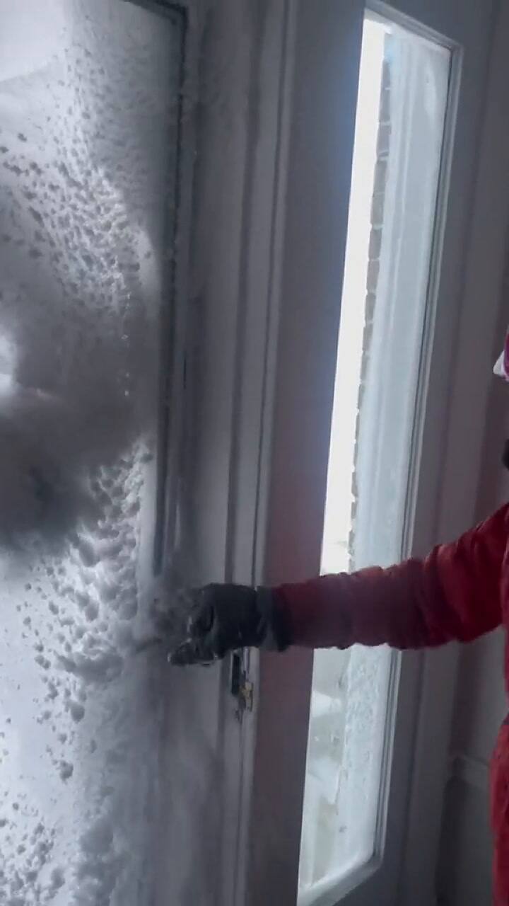 El paso de la tormenta invernal Elliot en Buffalo