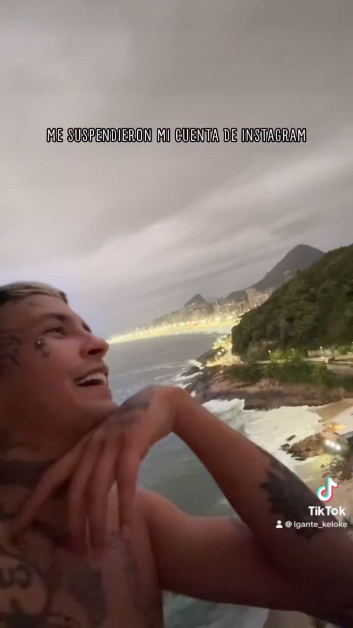 L-Gante bromeó sobre la suspensión de su cuenta de Instagram