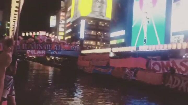 Así fue el banderazo de Independiente en Osaka - Fuente: Twitter