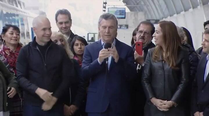 Macri inauguró el Viaducto del tren Mitre - Fuente: Casa Rosada
