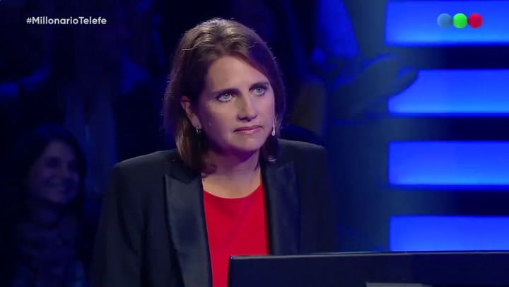 La emoción de la participante antes de jugar por medio millón de pesos - Fuente: Telefé