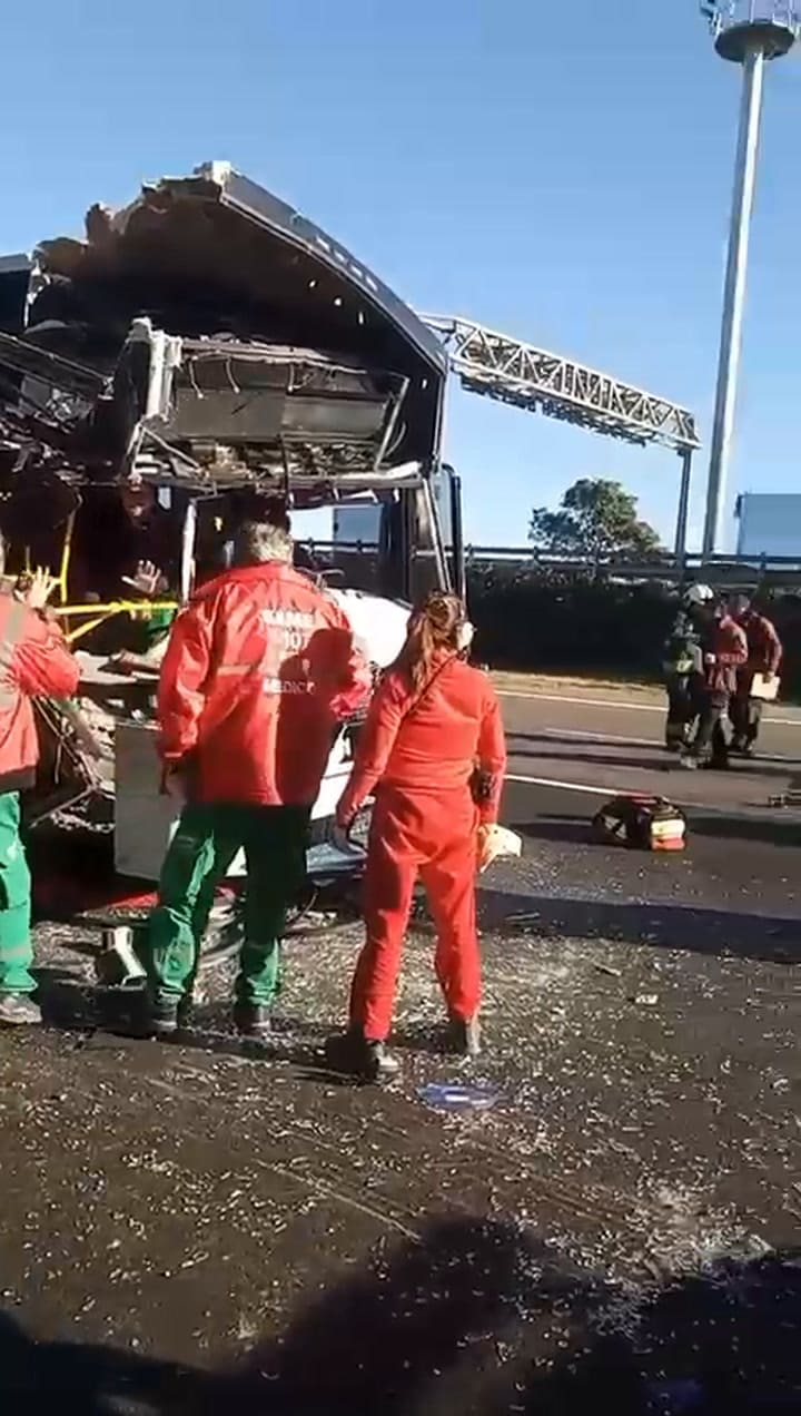 El rescate en el colectivo