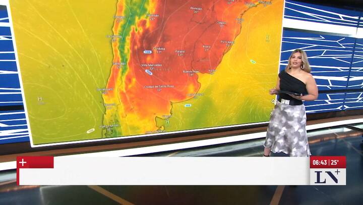 SMN: el mapa de la Argentina